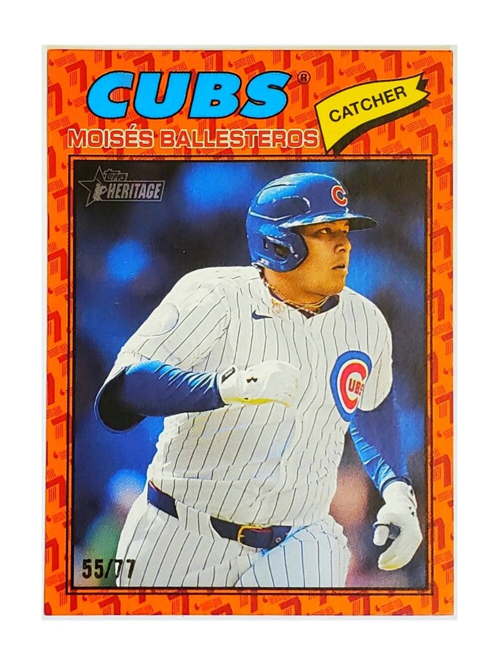 MOISES BALLESTEROS "COLOR OF THE YEAR" SP /77 2026 TOPPS HERITAGE "1977", CUBS